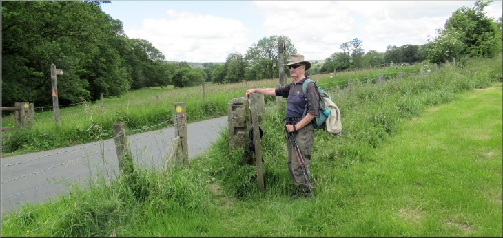 We crossed the road and continued along the Nidderdale Way on the other side