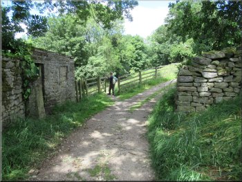 Path through the gate to the River Nidd