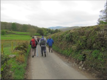 Following the road from the church towards Crag Lane