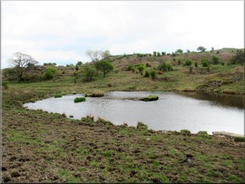 Small tarn on the right hand side of the bridleway