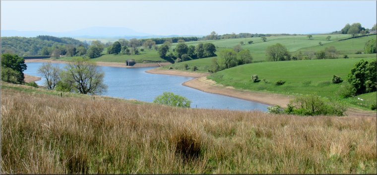 Winterburn Reservoir looking south west from the Dales High Way route