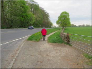 Joining the path alongside the A170