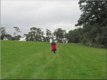 Field path towards Mount Pleasant Farm