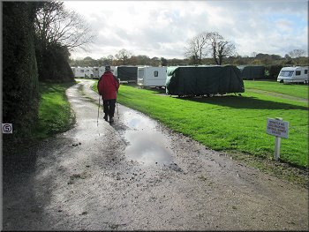 The Ripon Rowel Route through the caravan site