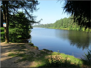 View across the reservoir from the gravel path