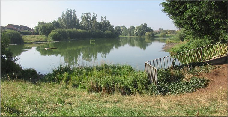 Rawcliffe Lake seen from the perimeter path