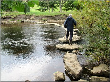 Stepping stones across the River Swale