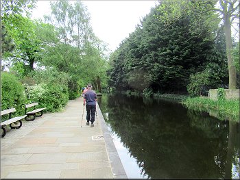 Following the tow path from the canal head