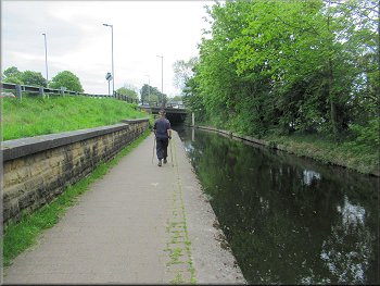 We followed the tow path under the Ripon by-pass